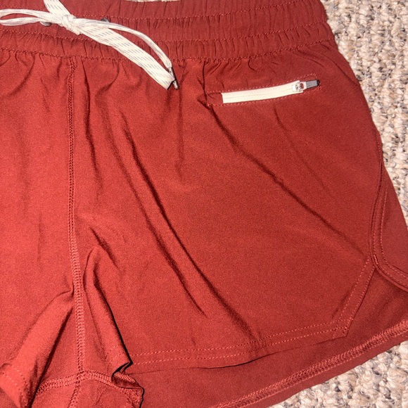 Vuori Women's Brick Red Athletic Shorts - Picture 2 of 8